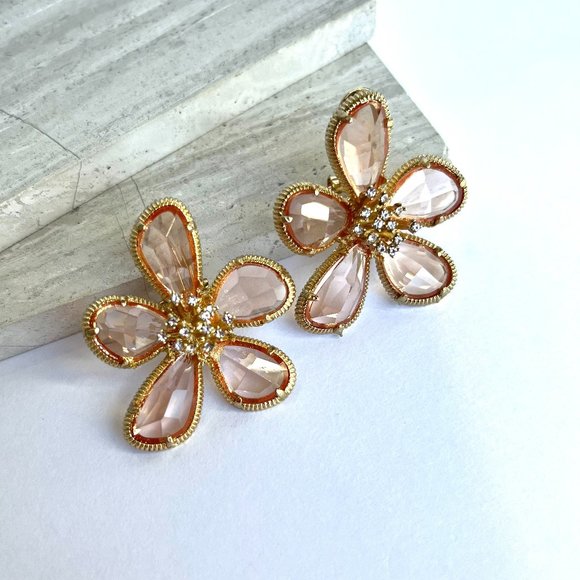 NEW~ Anthropologie Floral Tapestry Post Earrings - Picture 7 of 8